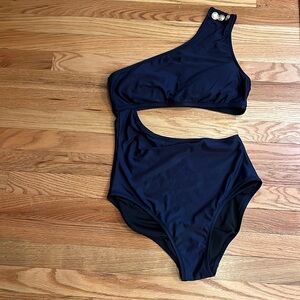 Navy blue J.Crew swimsuit. Size 10.